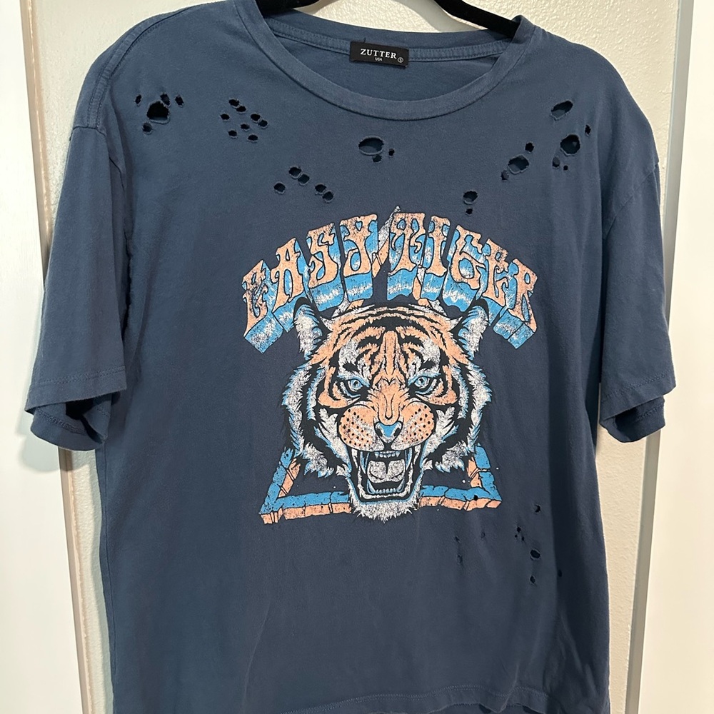 Zutter Blue Graphic Short Sleeve Tee